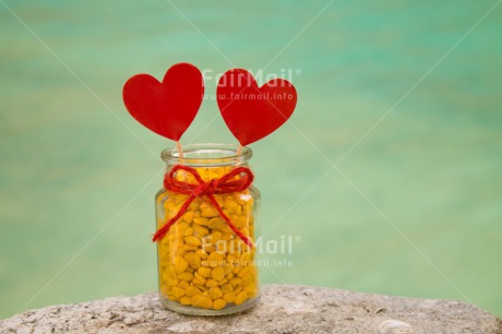 Fair Trade Photo Colour image, Day, Fathers day, Gift, Glass, Heart, Horizontal, Lake, Love, Marriage, Mothers day, Outdoor, Peru, Red, Ribbon, South America, Sweets, Thank you, Valentines day, Water, Wedding, Yellow