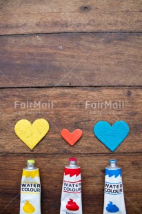 Fair Trade Photo Colour image, Colourful, Fathers day, Friendship, Heart, Love, Mothers day, Multi-coloured, Paint, Peru, South America, Together, Valentines day, Wood