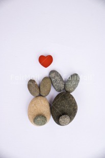 Fair Trade Photo Animals, Colour image, Couple, Easter, Heart, Love, Peru, Rabbit, Rock, South America, Thinking of you, Valentines day, Vertical, Wedding, White