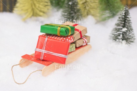 Fair Trade Photo Christmas, Christmas decoration, Colour, Colour image, Horizontal, Object, Pine, Place, Present, Sledding, Snow, South America