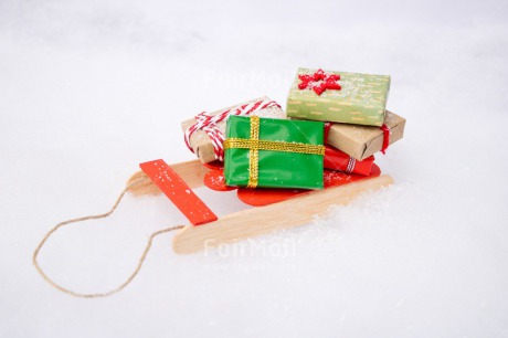 Fair Trade Photo Christmas, Christmas decoration, Colour, Colour image, Horizontal, Object, Place, Present, Sledding, Snow, South America