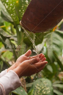 Fair Trade Photo 0-5 years, Closeup, Colour image, Day, Hand, Hygiene, Latin, One child, One girl, Outdoor, People, Peru, Sanitation, South America, Water