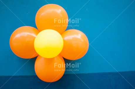 Fair Trade Photo Balloon, Blue, Colour image, Flower, Food and alimentation, Fruits, Orange, Peru, South America, Yellow