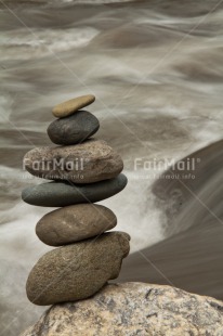 Fair Trade Photo Balance, Colour image, Condolence-Sympathy, Peru, River, South America, Stone, Vertical, Water, Wellness