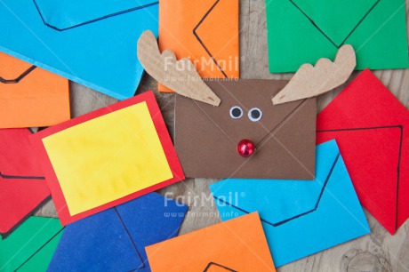 Fair Trade Photo Christmas, Colour image, Envelope, Horizontal, Peru, Reindeer, South America