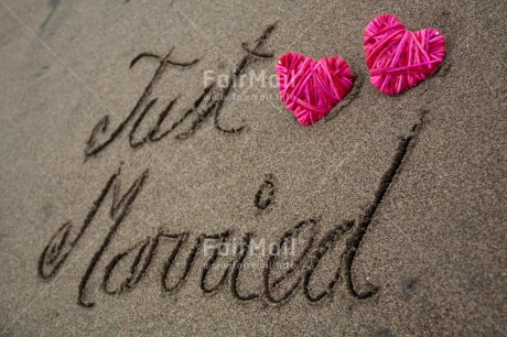 Fair Trade Photo Beach, Colour image, Heart, Horizontal, Letter, Love, Marriage, Peru, South America, Wedding