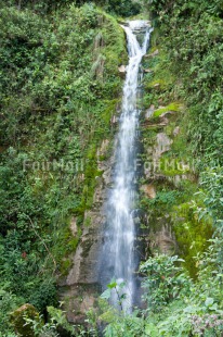 Fair Trade Photo Colour image, Nature, Peru, Scenic, South America, Travel, Vertical, Water, Waterfall