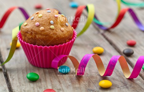 Fair Trade Photo Birthday, Colour image, Cupcake, Horizontal, Invitation, Party, Peru, South America