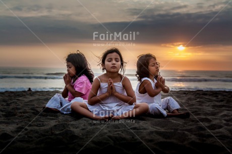 Fair Trade Photo Activity, Colour image, Friendship, Group of girls, Horizontal, Meditating, Outdoor, Peace, People, Peru, South America, Together, Wellness, Yoga