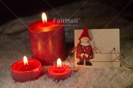 Fair Trade Photo Candle, Christmas, Colour image, Flame, Horizontal, Peru, Red, South America