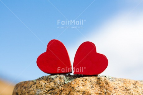 Fair Trade Photo Blue, Colour image, Couple, Day, Fathers day, Heart, Horizontal, Love, Marriage, Mothers day, Outdoor, Peru, Red, Sky, South America, Stone, Two, Valentines day, Wedding