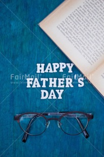 Fair Trade Photo Blue, Book, Colour image, Fathers day, Glasses, Horizontal, Letter, Peru, South America, Text