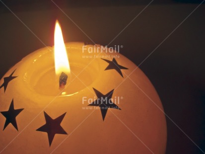 Fair Trade Photo Candle, Christmas, Colour image, Flame, Horizontal, Indoor, Peru, South America, Star, Tabletop