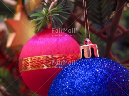 Fair Trade Photo Blue, Christmas, Christmas ball, Colour image, Day, Horizontal, Indoor, Peru, Pink, South America, Star, Tree