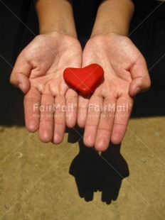 Fair Trade Photo Activity, Colour image, Day, Giving, Hand, Heart, Love, Outdoor, Peru, Shadow, South America, Valentines day, Vertical