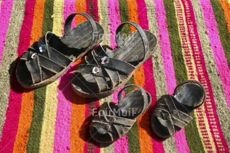 Fair Trade Photo Colour image, Colourful, Day, Ethnic-folklore, Horizontal, Multi-coloured, Outdoor, Peru, Shoe, South America