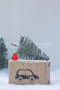 Fair Trade Photo Car, Christmas, Christmas decoration, Christmas tree, Colour image, Heart, Nature, Object, Peru, Place, Snow, South America, Transport, Tree, Vertical
