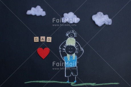 Fair Trade Photo Activity, Blackboard, Chalk, Colour, Dad, Draw, Drawing, Father, Fathers day, Heart, Letter, Object, People, Red, Text