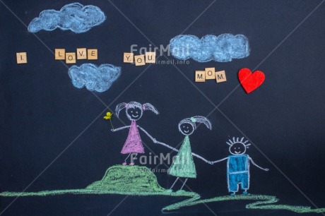 Fair Trade Photo Activity, Blackboard, Chalk, Child, Colour, Draw, Drawing, Heart, Mom, Mother, Mothers day, Object, People, Red
