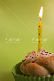 Fair Trade Photo Birthday, Cake, Candle, Colour image, Congratulations, Flame, Green, Indoor, Invitation, Party, Peru, South America, Studio, Vertical