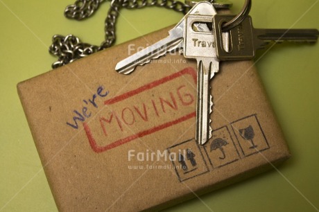 Fair Trade Photo Brown, Colour image, Horizontal, Indoor, Key, Letter, Moving, New home, Peru, South America, Studio