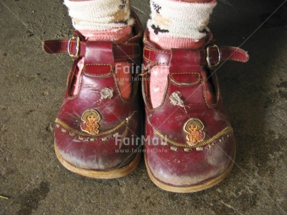 Fair Trade Photo Colour image, Cute, Horizontal, New baby, One child, People, Peru, Shoe, South America